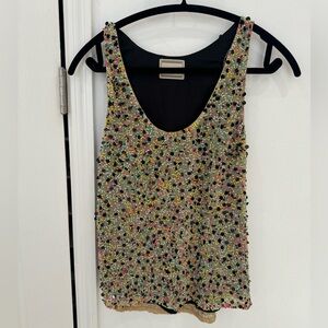 Maison Scotch Sequin Top